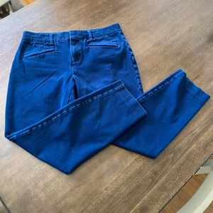 Gap signature skinny ankle (pants, slacks, almost jeans) blue size 8 29